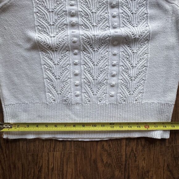 Womens Crew Neck Cable Knit Sweater A New Day Ivory Size XXL - Picture 6 of 11